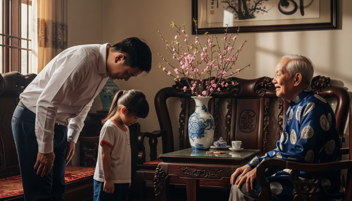Dạy con qua gương