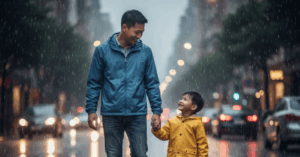 Con không sợ nắng mưa: Hành yêu thương từ cha mẹ