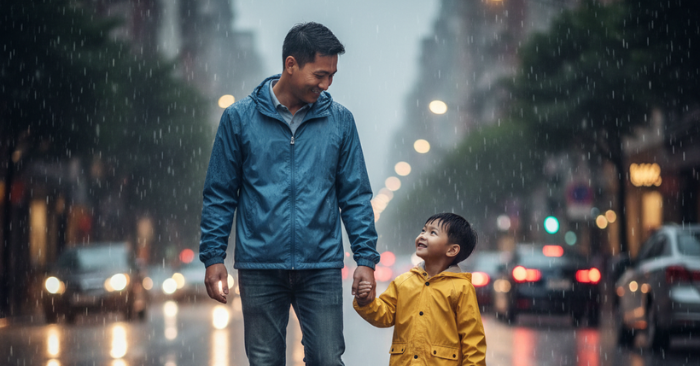 Con không sợ nắng mưa: Hành yêu thương từ cha mẹ
