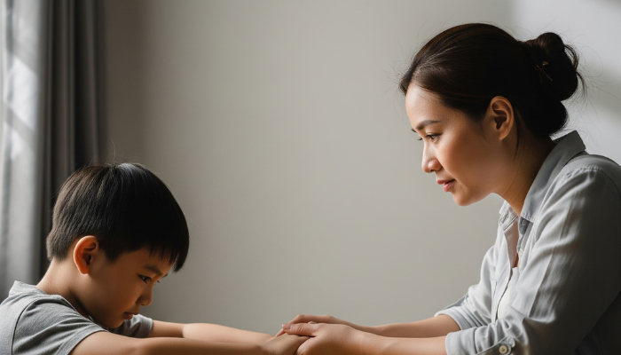 Trẻ biết nhận lỗi sai