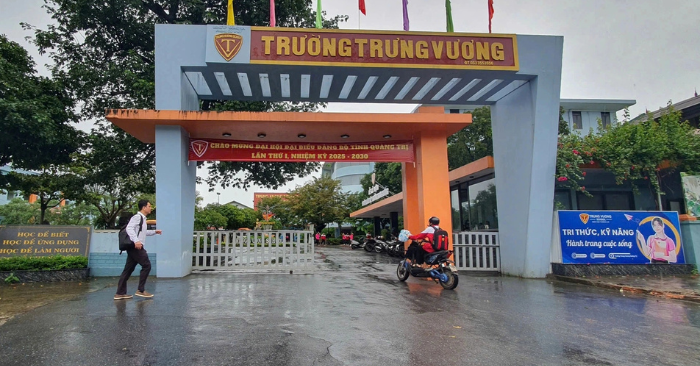 Trường ở Quảng Trị vẫn mở cửa dù có lệnh nghỉ bão