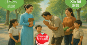 Cảm ơn và xin lỗi nền tảng đề cao đức hạnh của con người,