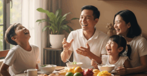 Hài hước giúp trẻ vượt qua căng thẳng, xây tinh thần lạc quan và kỹ năng sống mạnh mẽ để con lớn lên hạnh phúc, tự tin mỗi ngày.