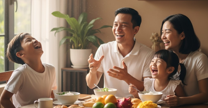 Hài hước giúp trẻ vượt qua căng thẳng, xây tinh thần lạc quan và kỹ năng sống mạnh mẽ để con lớn lên hạnh phúc, tự tin mỗi ngày.