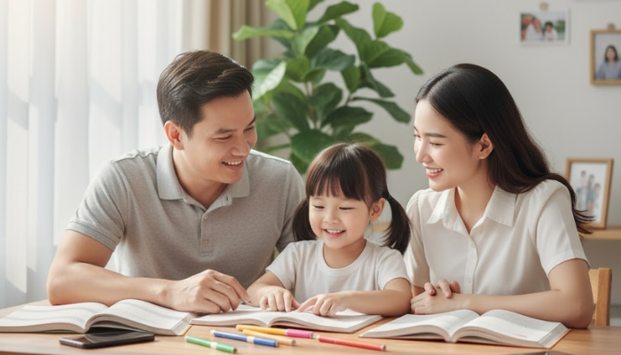 Cha mẹ nghiện điện thoại