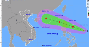 Bão vào Biển Đông dự báo mạnh cấp 10, giật cấp 12
