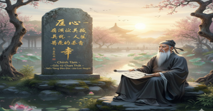 Chính tâm - Nền tảng đạo đức xon người