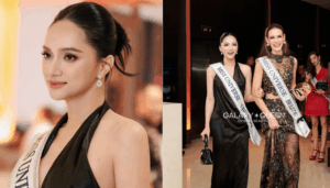 Gu thời trang thanh lịch giúp Hương Giang nổi bật tại Miss Universe 2025