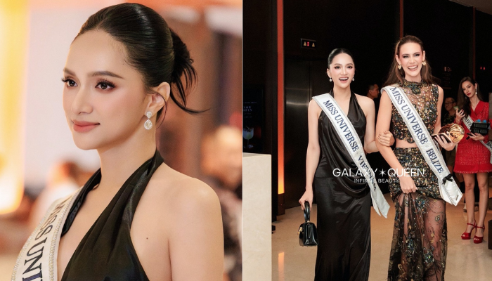 Gu thời trang thanh lịch giúp Hương Giang nổi bật tại Miss Universe 2025