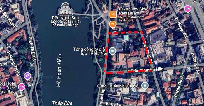 Đền bù đất Hồ Gươm: Mảnh đất hơn 400m² trị giá 400 tỷ