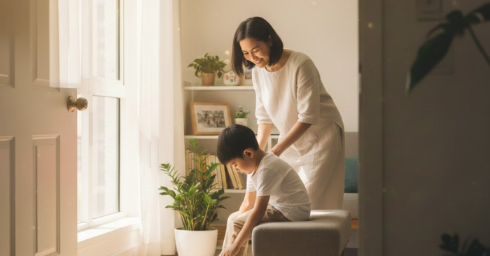 Ngừng làm giúp con