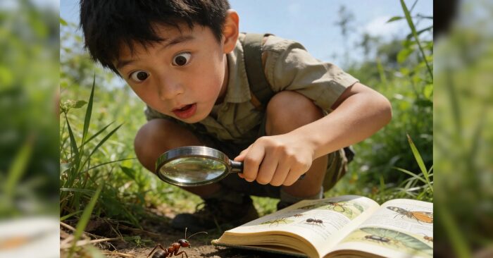 Một đứa trẻ có tính tò mò cao giống như một nhà thám hiểm tí hon
