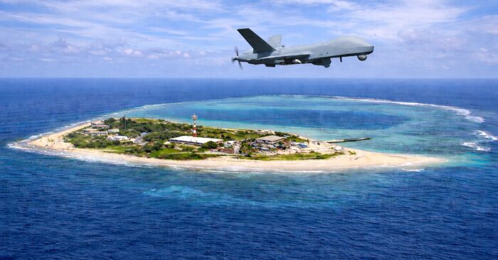 Drone Trung Quốc bị phát hiện lúc bình minh, rời đi lúc 05:48