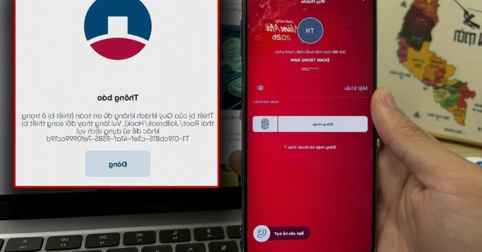 Khóa app ngân hàng