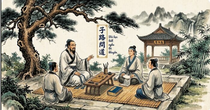 Tử Lộ hỏi đạo trong Luận Ngữ hé lộ bài học sâu sắc về biết nghe lời khuyên, giúp tu dưỡng bản thân