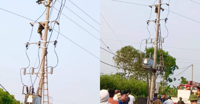 Bắt chim tại Nghệ An, một thanh niên tử vong trên cột điện 35kV