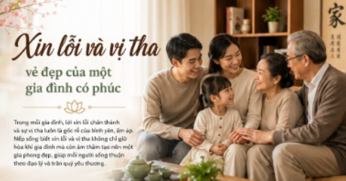 Xin lỗi và vị tha – Món quà lớn nhất cha mẹ dành cho con