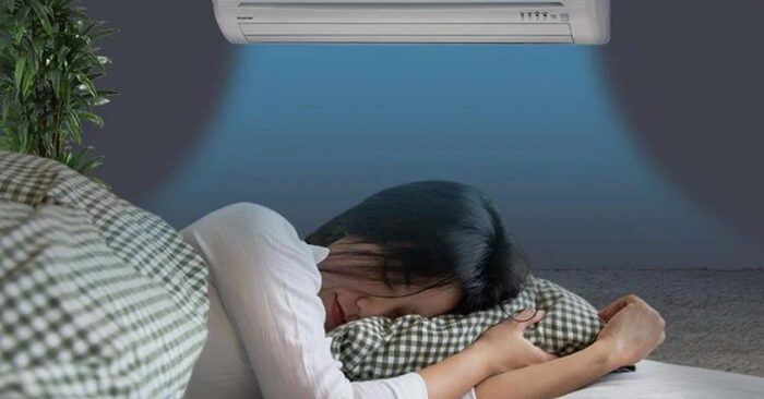 Ngủ điều hòa bị mệt