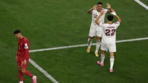Bồ Đào Nha vs Tây Ban Nha: Ronaldo lặng lẽ trên sân khi cầu thủ Tây Ban Nha ăn mừng chiến thắng ở World Cup 2026. Xem diễn biến trận đấu.