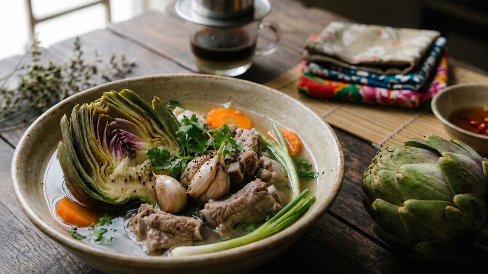 Atiso là một trong 5 loại rau được bác sĩ Mỹ khuyến nghị giúp trẻ hóa đường ruột, hỗ trợ kéo dài tuổi thọ nhờ giàu chất chống oxy hóa.