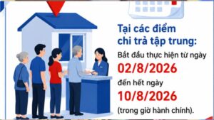 Lương hưu tháng 8 có thông tin mới về thời gian chi trả bằng tiền mặt. Xem lịch nhận để chủ động sắp xếp kế hoạch.