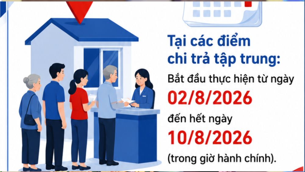 Lương hưu tháng 8 có thông tin mới về thời gian chi trả bằng tiền mặt. Xem lịch nhận để chủ động sắp xếp kế hoạch.