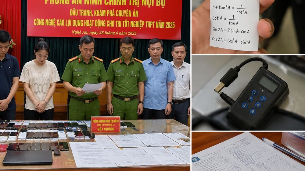 Xác minh thông tin gian lận thi tốt nghiệp tại Nghệ An sau phản ánh trên mạng, cơ quan chức năng đang làm rõ vụ việc.